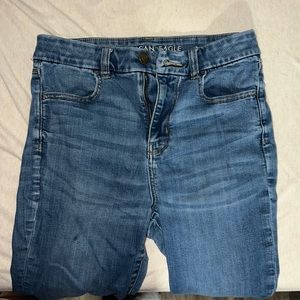 American Eagle Curvy Hi-Rise Jegging Straight Leg Jeans